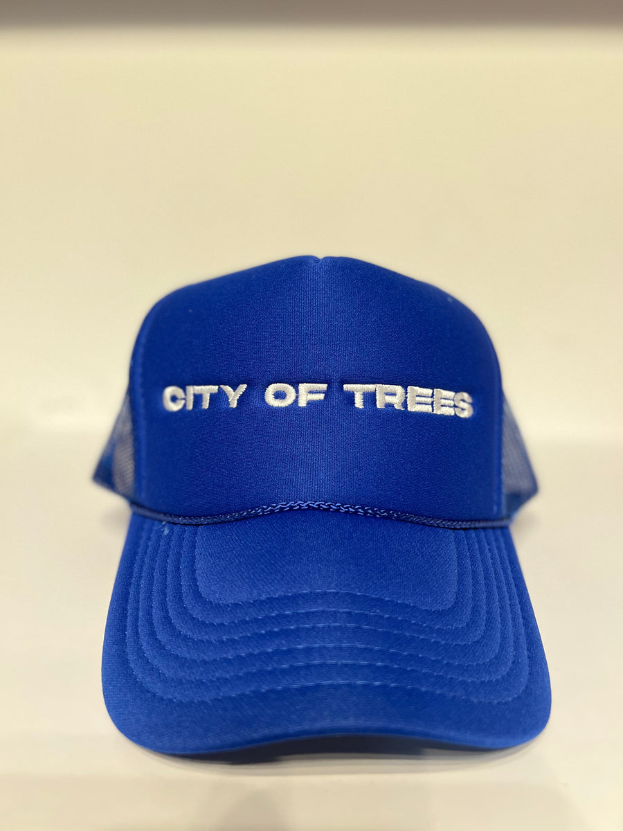 CITY OF TREES HAT (BLUE) Trucker hat