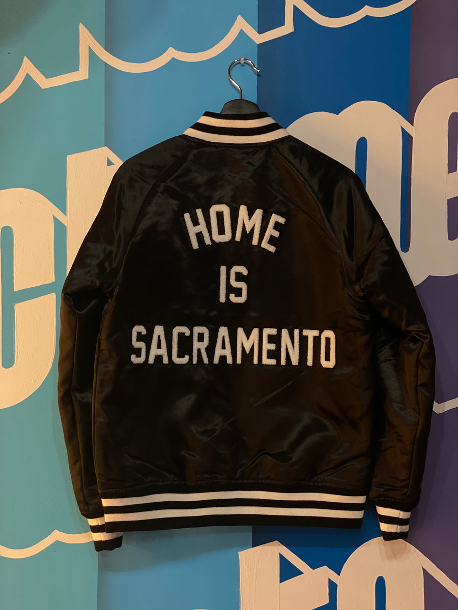 JACKET: Limited Edition Varsity Home is Sacramento Jacket (BLACK)