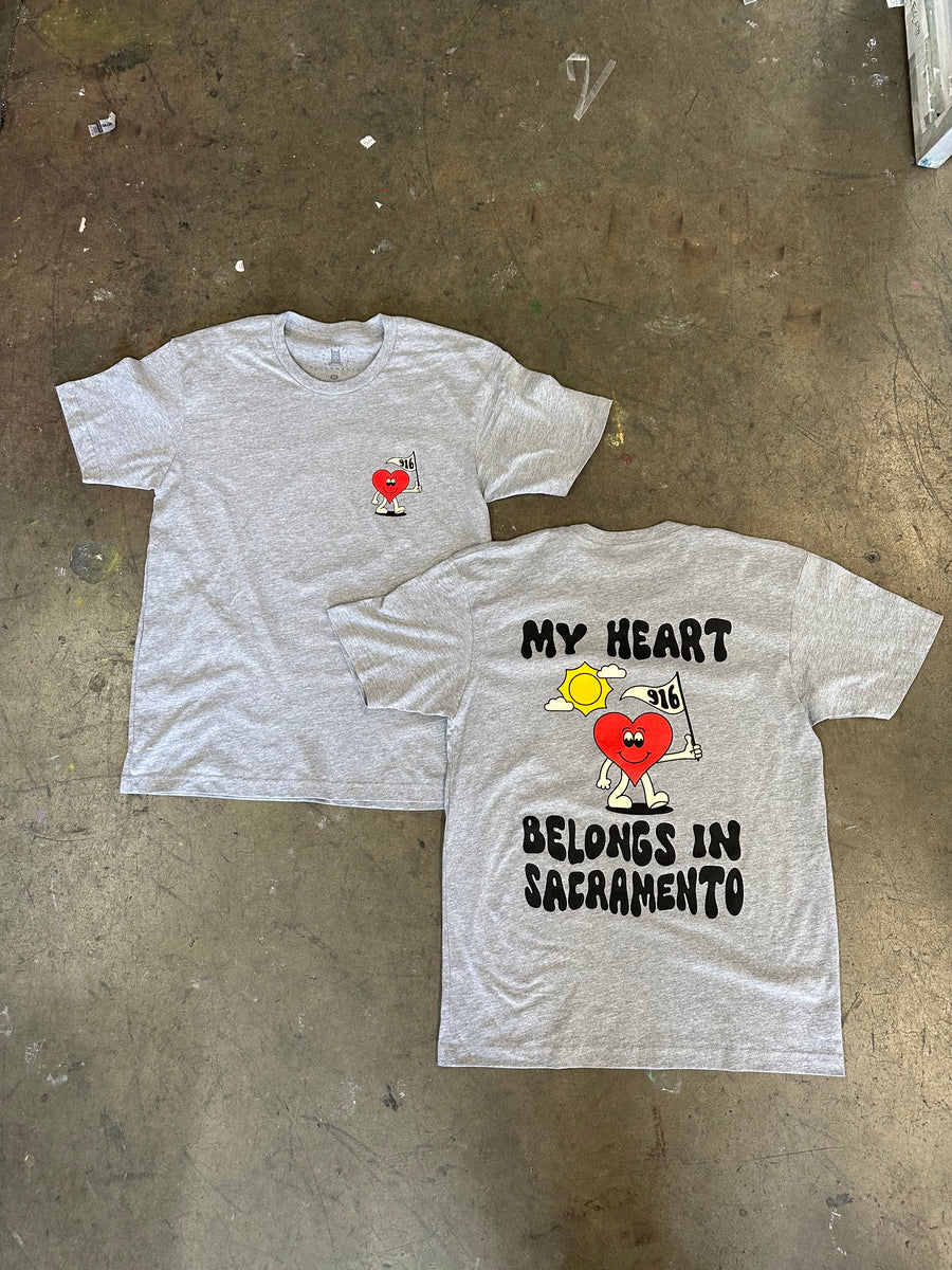 My Heart Belongs In Sacramento T-Shirt