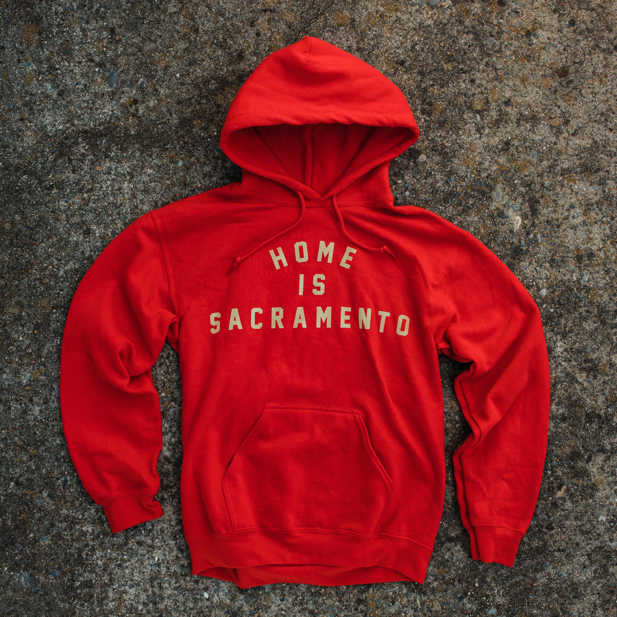 Home is Sacramento Hoodie - Red & Gold – The People Of Sacramento