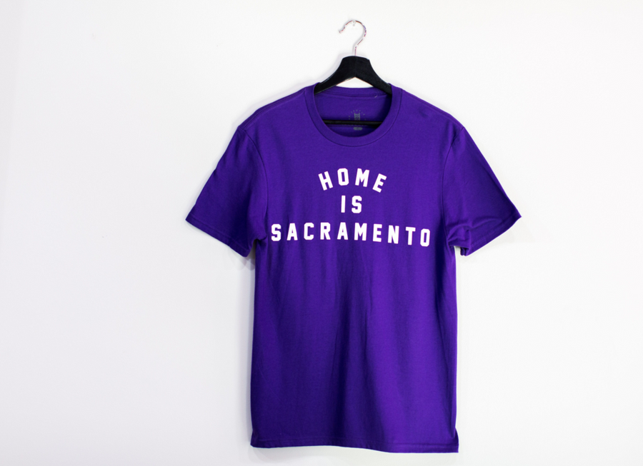Home is Sacramento- Purple T-Shirt