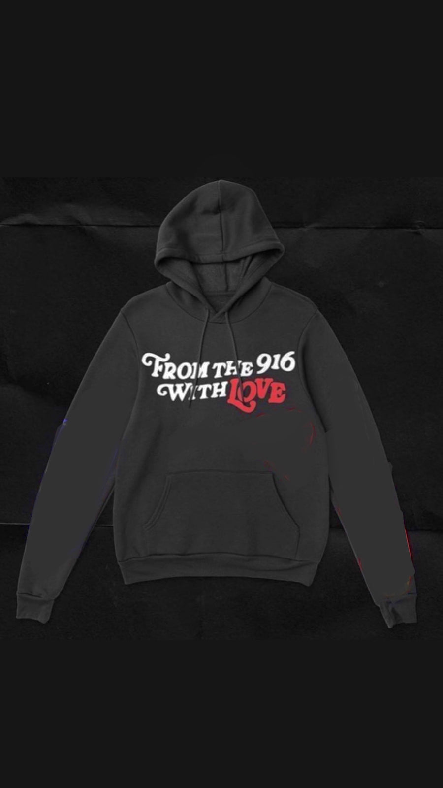 From the 916 with Love Hoodie minimal (Black)