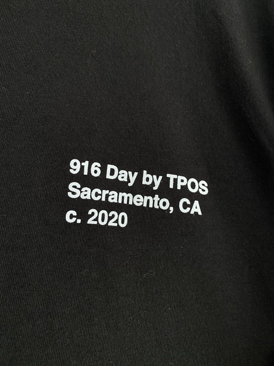 LIMITED EDITION “SACTOWN” 916 Day by TPOS Tee (Black)