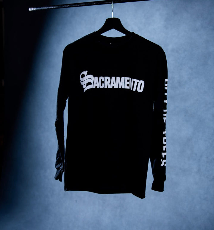 Sacramento Essentials T-Shirt Long Sleeve (Black)